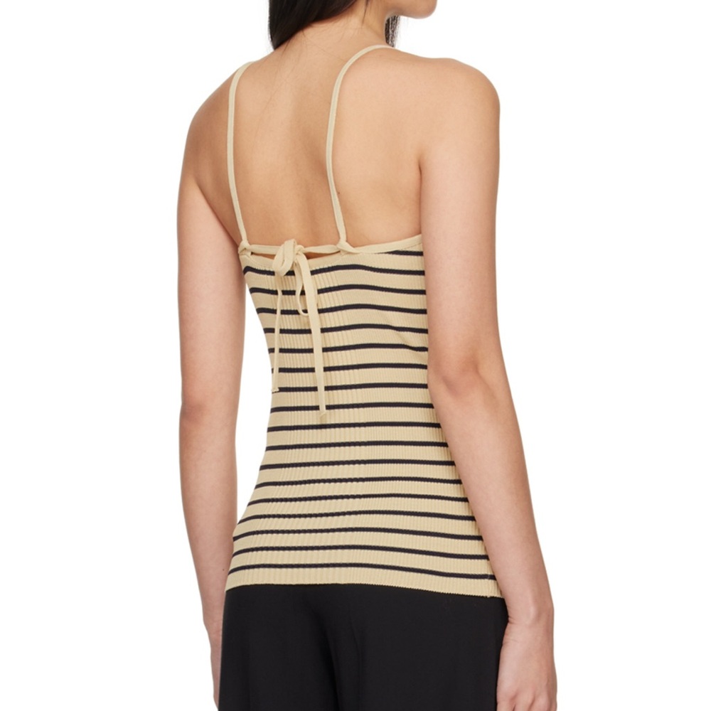 LOW CLASSIC : Beige Stripe Camisole